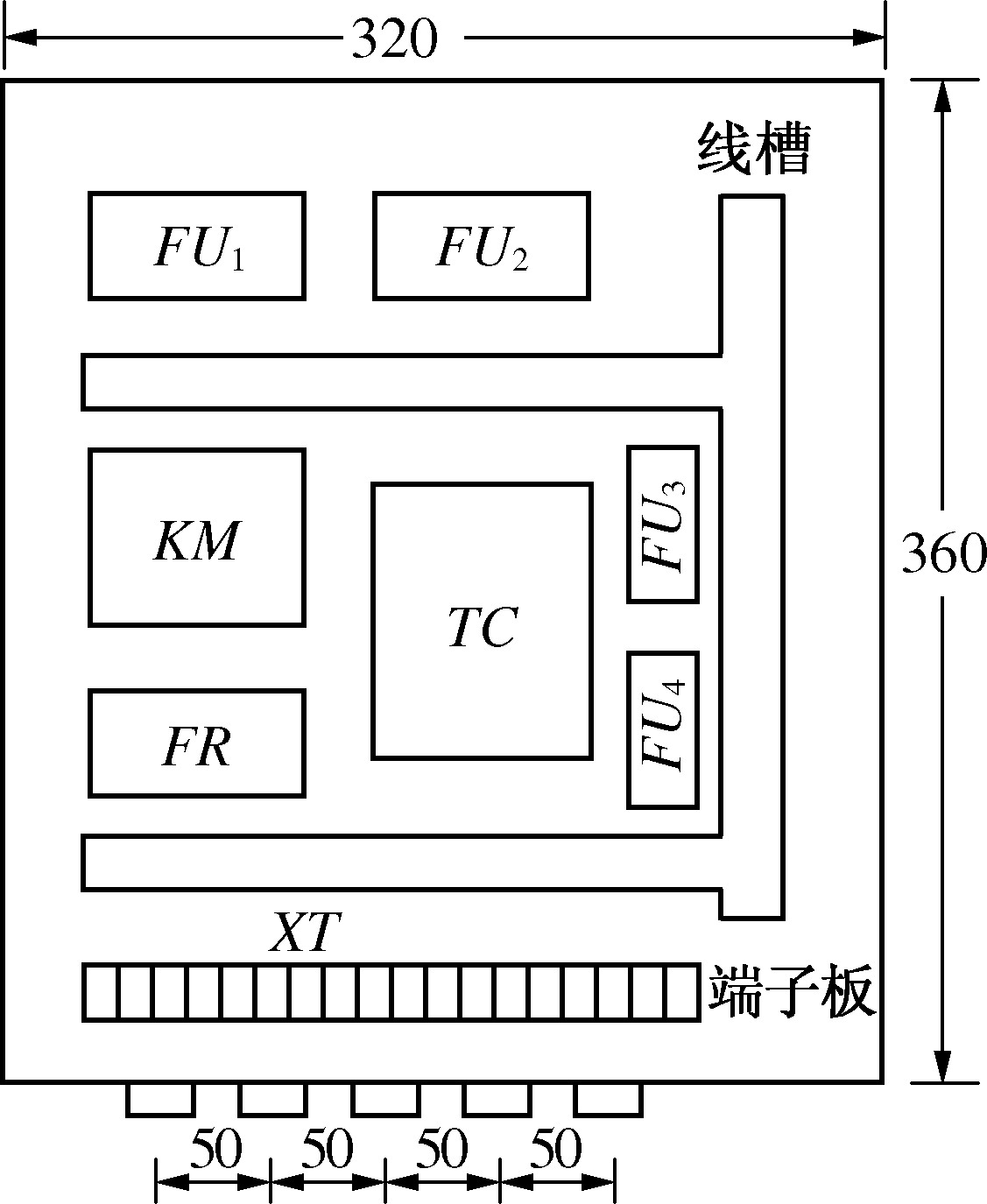 1.1.3　電氣元件布置圖